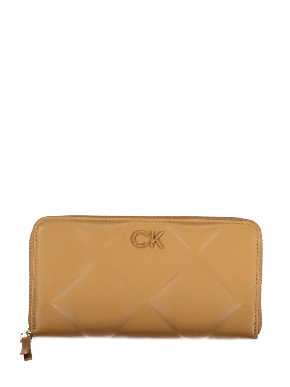 Calvin Klein quilted zip-around wallet - Toni neutri