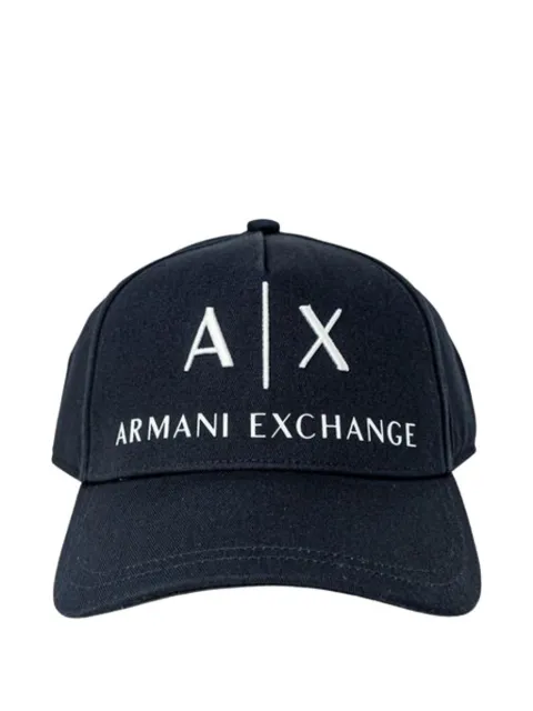 Armani Exchange logo-embroidered cap