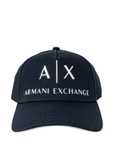 Armani Exchange logo-embroidered cap