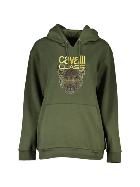 Cavalli Class leopard-print hoodie