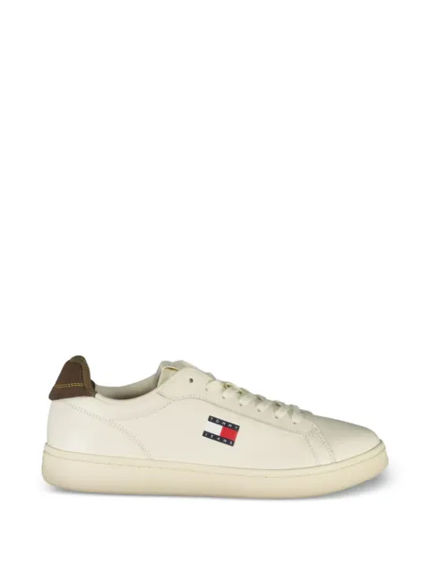 Tommy Hilfiger logo-patch leather sneakers