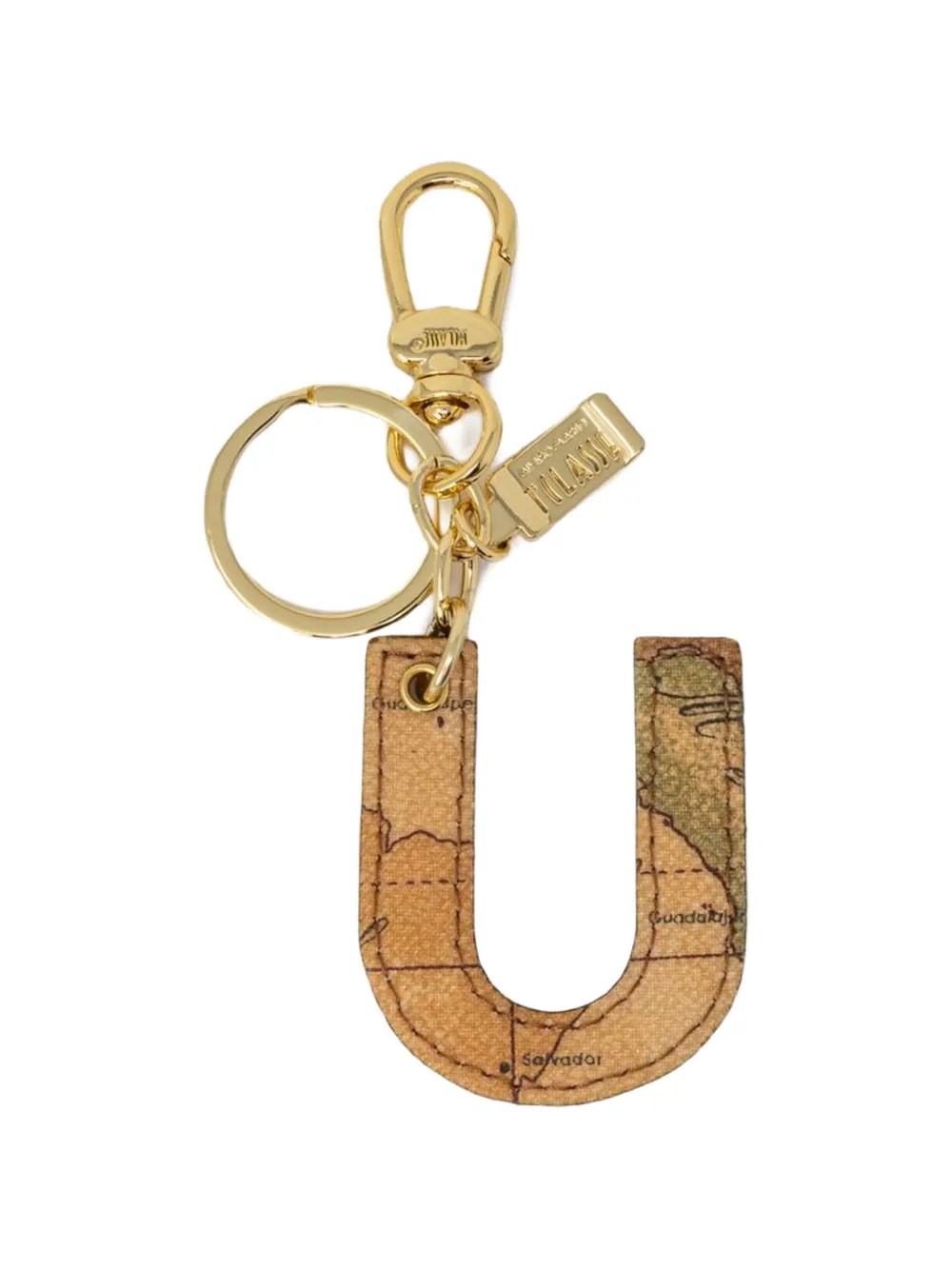 ALVIERO MARTINI 1° CLASSE world map-print letter U keychain - Toni neutri