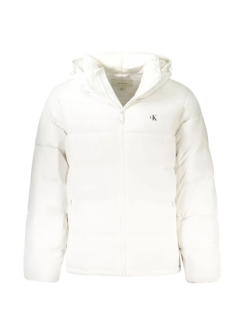 Calvin Klein padded hooded jacket - Weiß