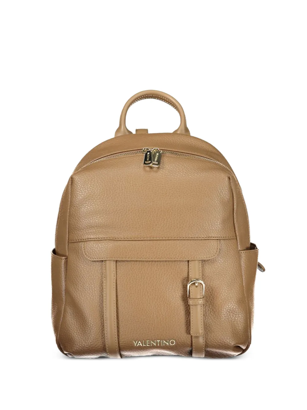 MARIO VALENTINO logo-lettering backpack - Toni neutri