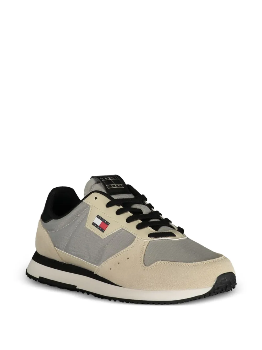 Tommy Hilfiger panelled logo-patch sneakers Beige