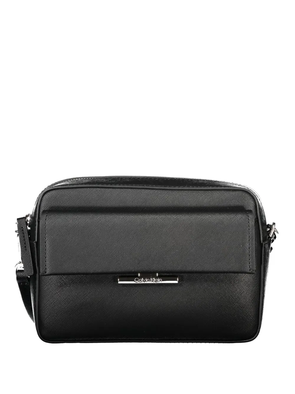 Calvin Klein monogram leather crossbody bag - Nero