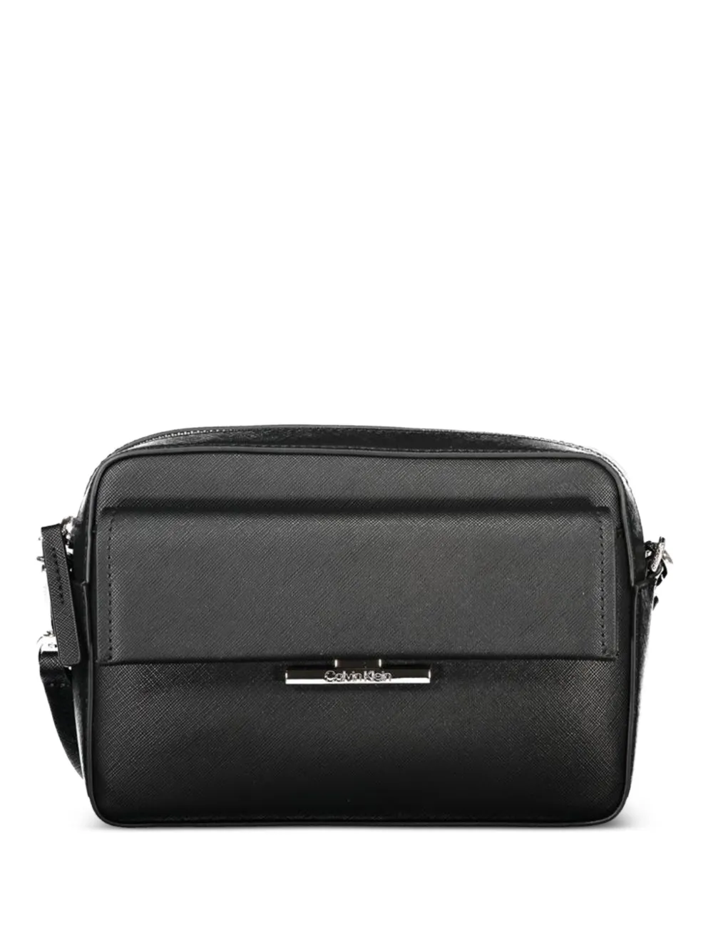 Calvin Klein monogram leather crossbody bag - Nero