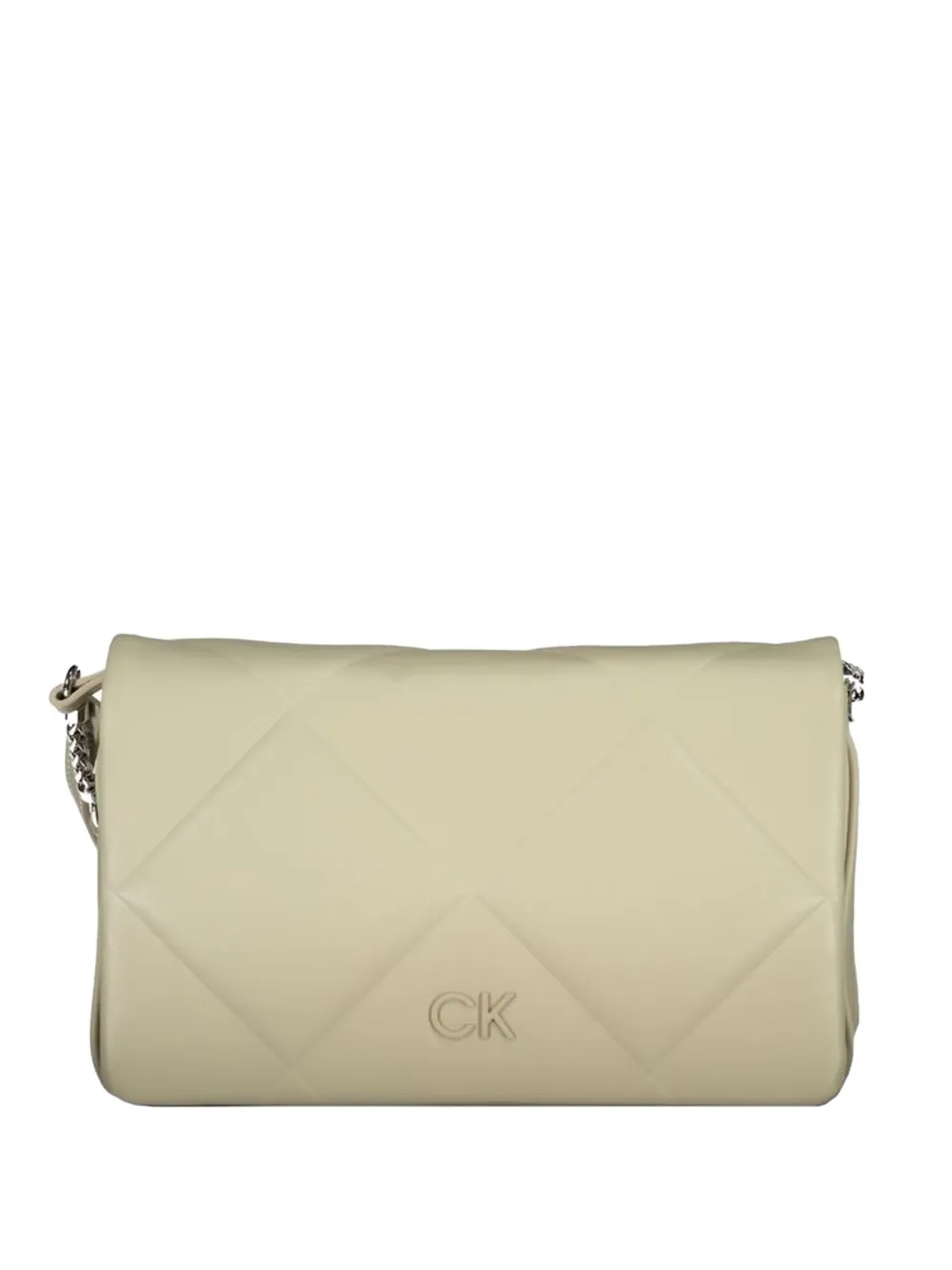 Calvin Klein quilted logo-plaque shoulder-bag - Toni neutri