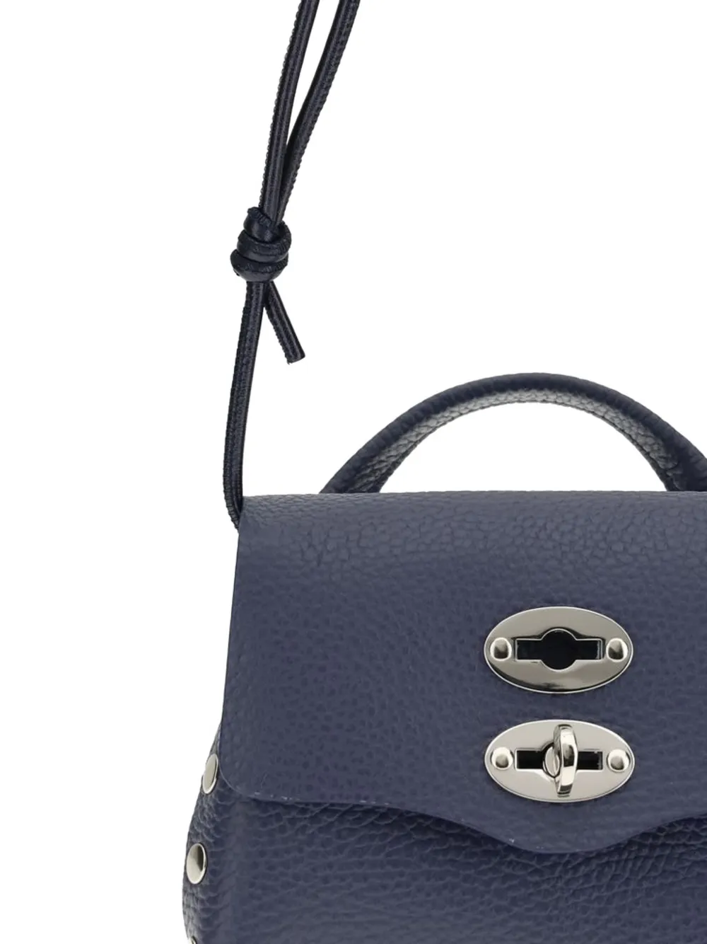 Zanellato Postina Baby leren schoudertas Blauw