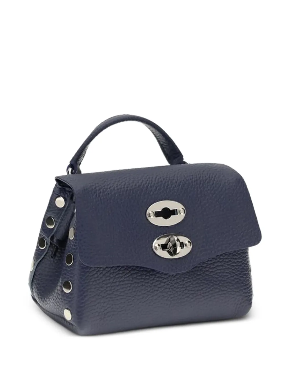 Zanellato Postina Baby leren schoudertas Blauw