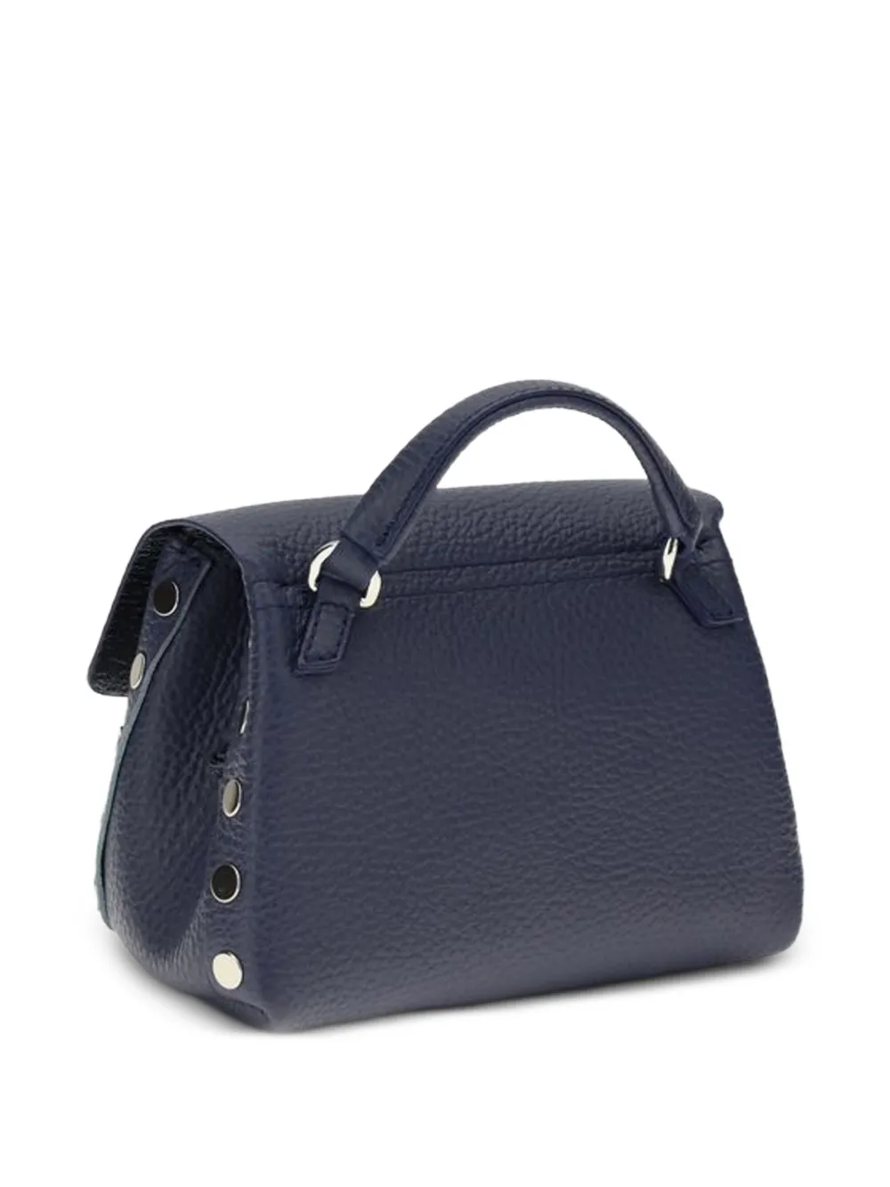 Zanellato Postina Baby leren schoudertas Blauw
