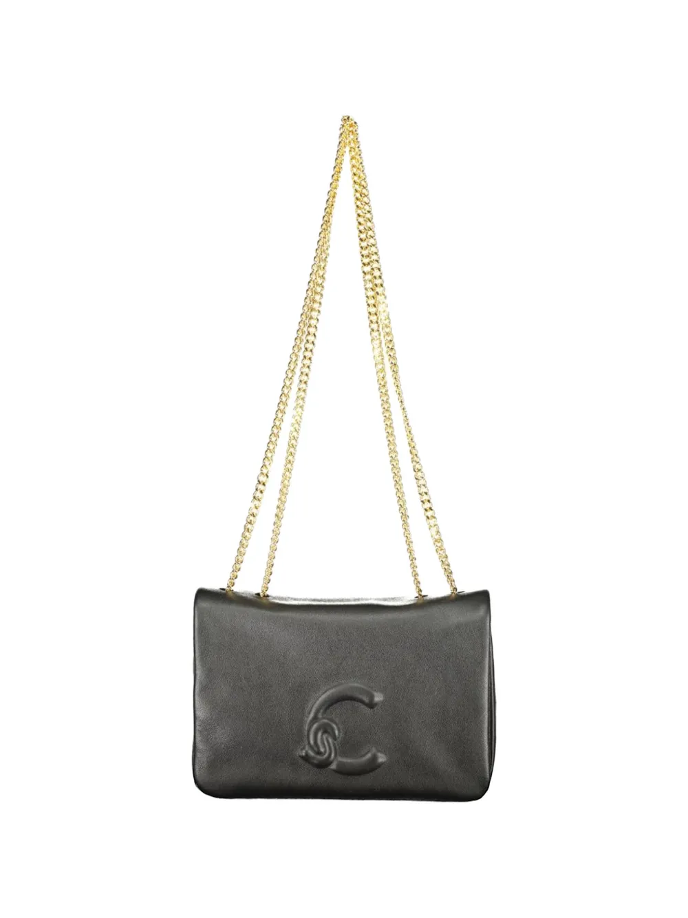 Coccinelle logo-embossed crossbody bag - Nero