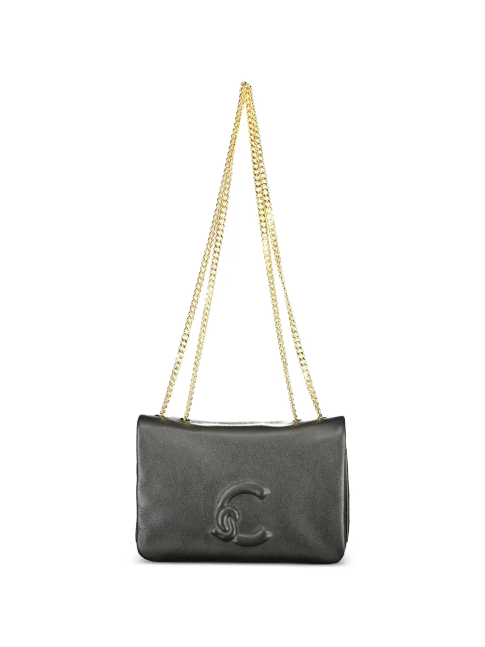 Coccinelle logo-embossed crossbody bag - Nero