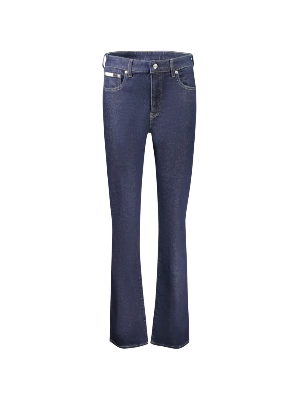 Calvin Klein Jeans logo-patch flared jeans - Blu