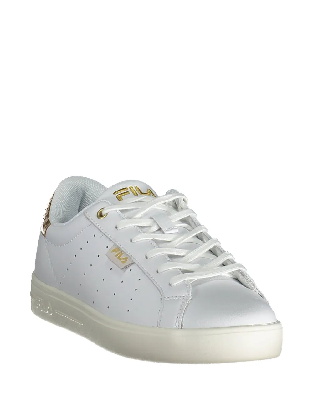 Fila F13 Court snakeskin-embossed sneakers Wit