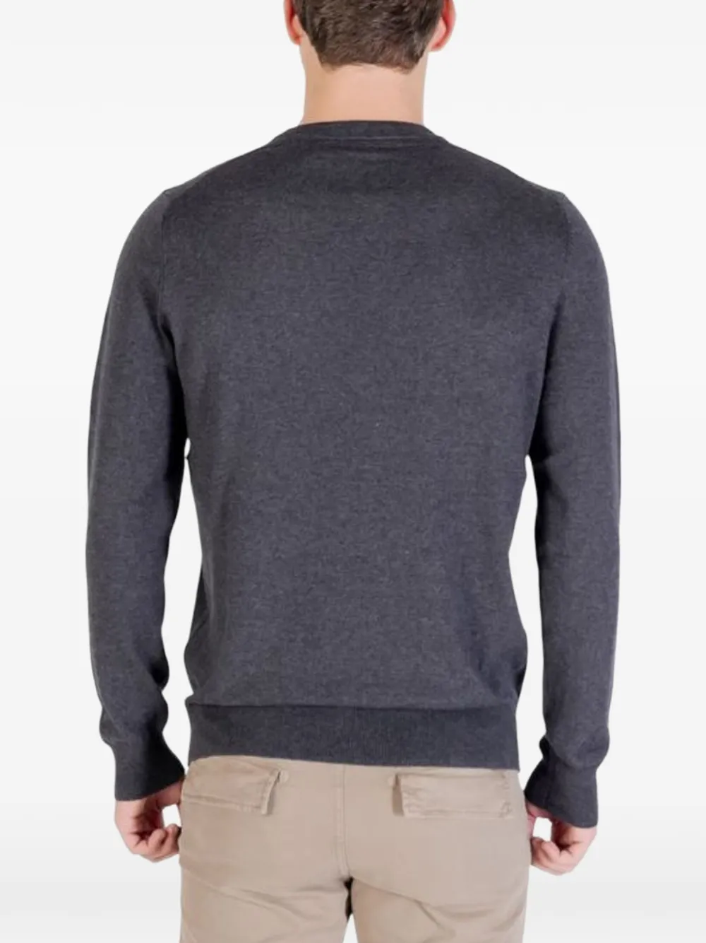 Lyle & Scott Trui met logopatch Grijs