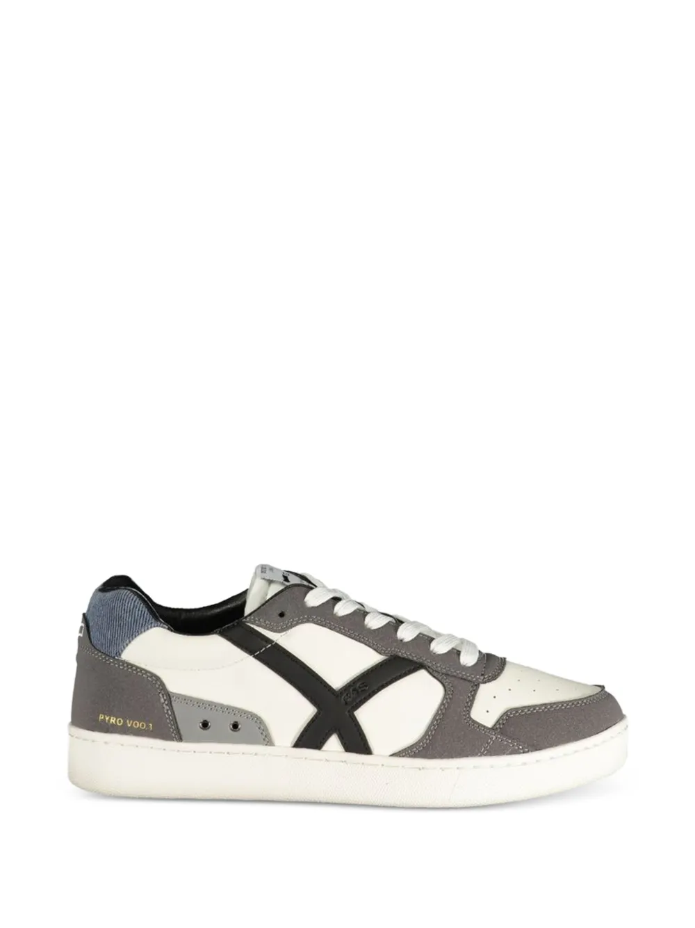GAS panelled lace-up sneakers - Bianco