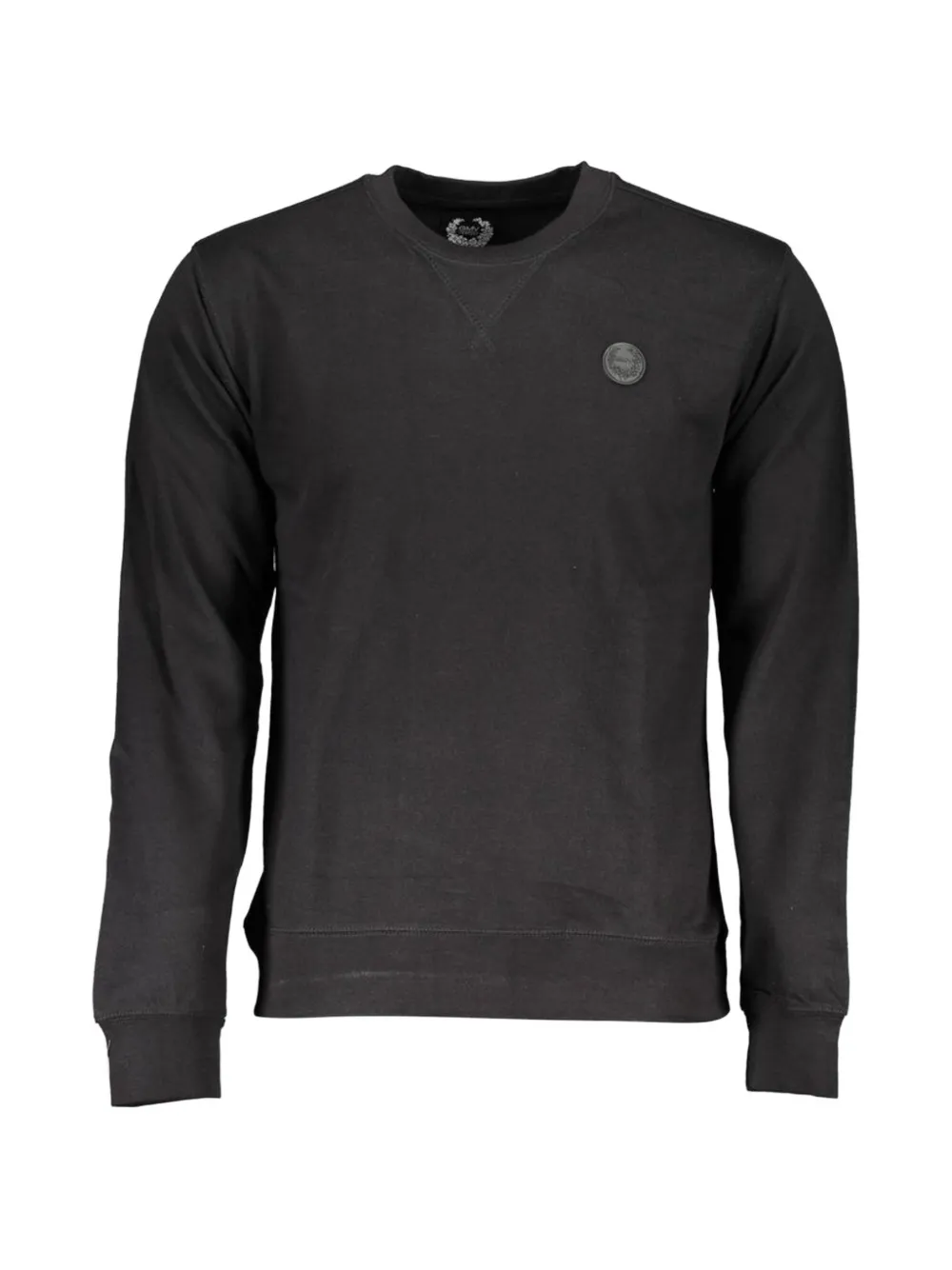 Gian Marco Venturi Vintage Logo-patch Crew-neck Sweater In Black