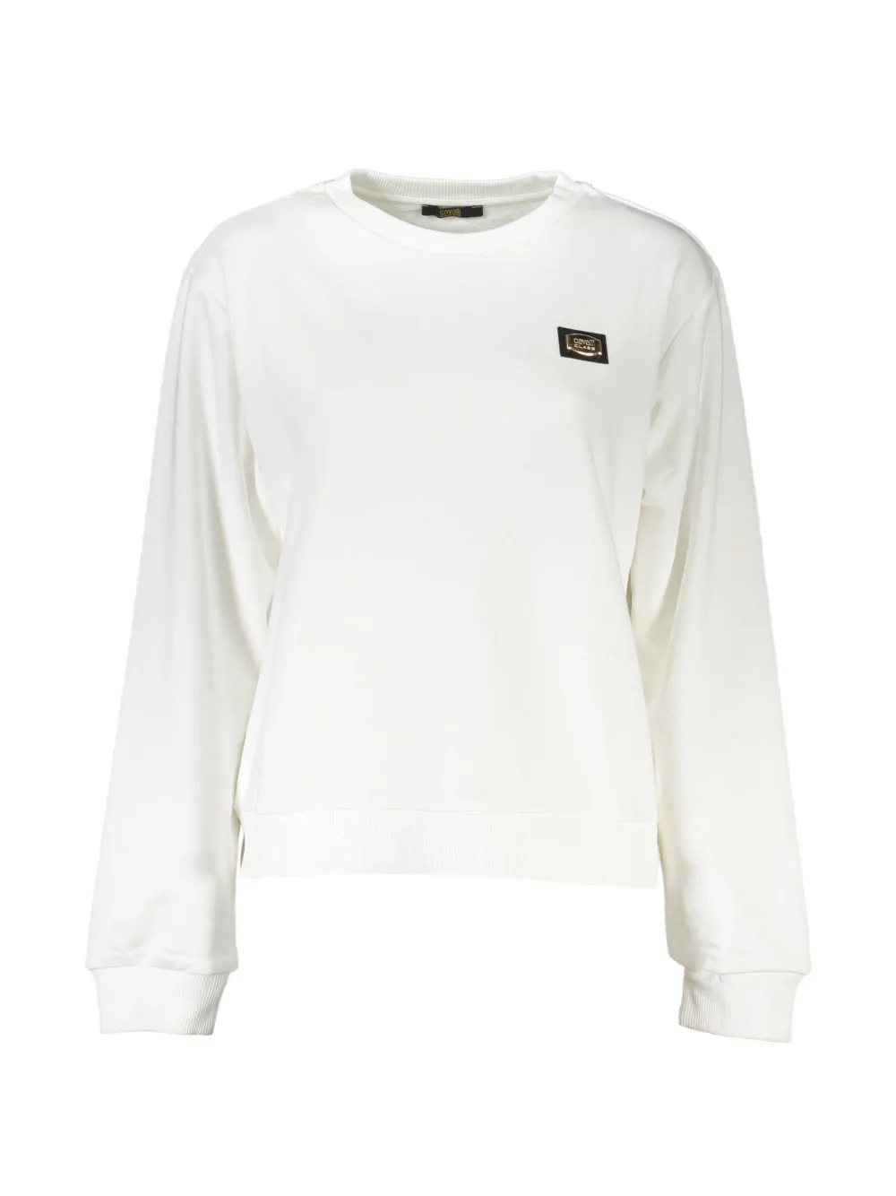 Cavalli Class logo-patch sweatshirt - Bianco