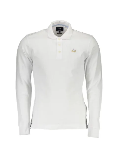 La Martina embroidered long-sleeve polo shirt