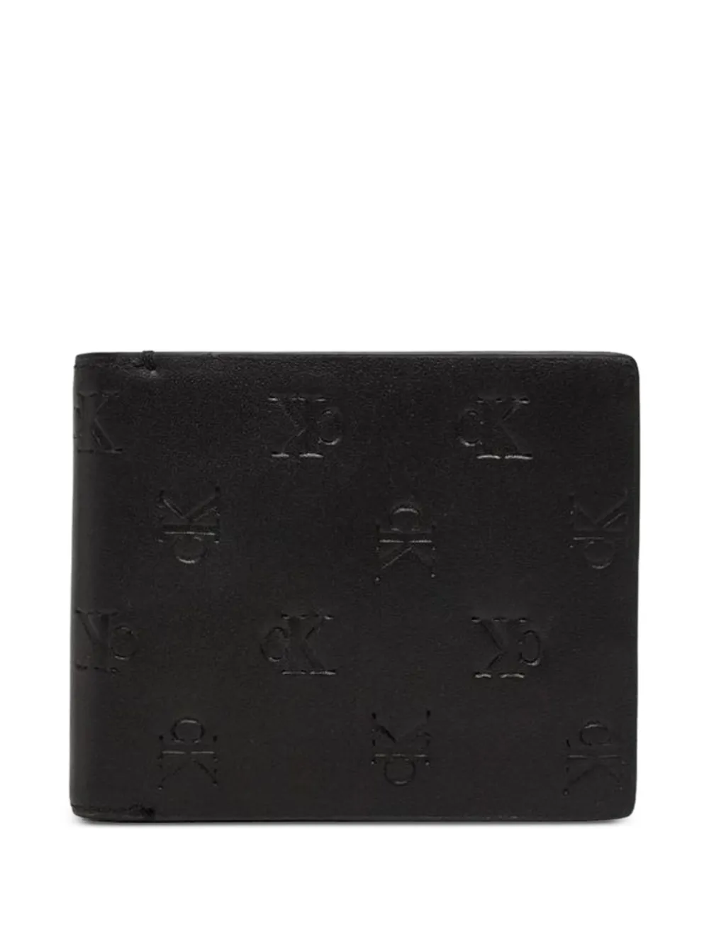 Calvin Klein Jeans embossed-logo leather wallet - Nero