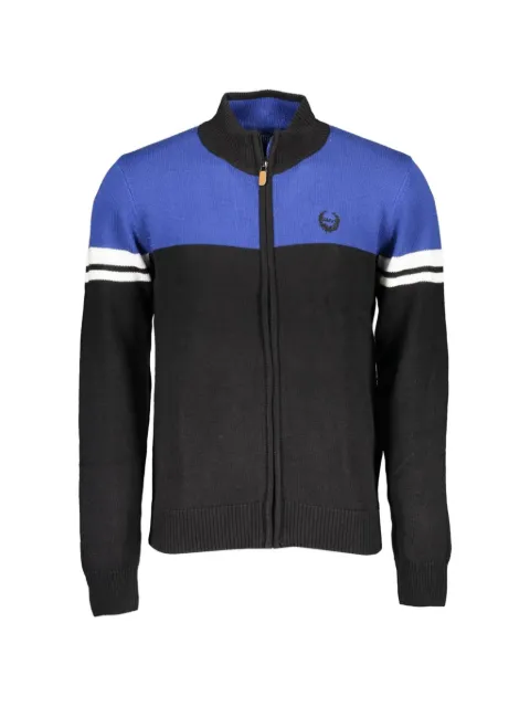 Gian Marco Venturi Vintage color-block zip-up sweatshirt