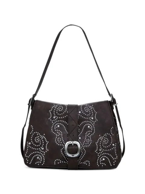 Desigual stud-embellished buckle-fastening shoulder bag