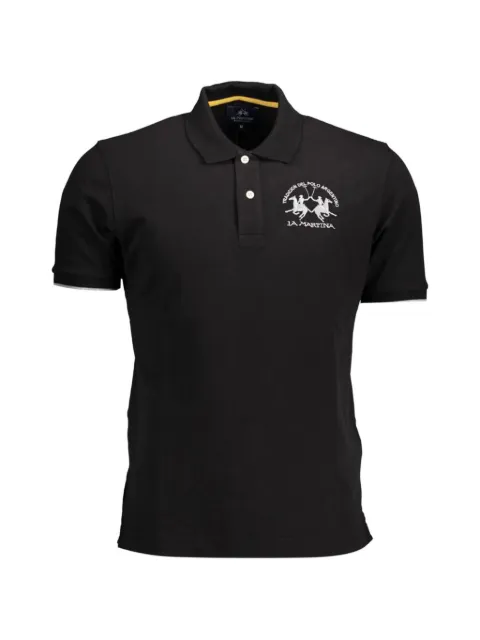 La Martina embroidered-logo piqué polo shirt