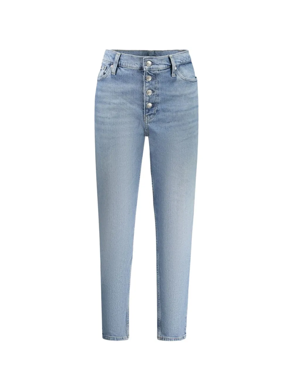 Calvin Klein high-waisted straight-leg jeans - Blau