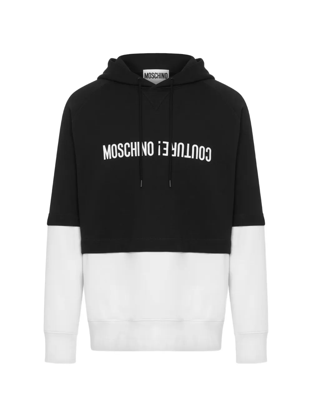 Moschino Katoenen hoodie Zwart