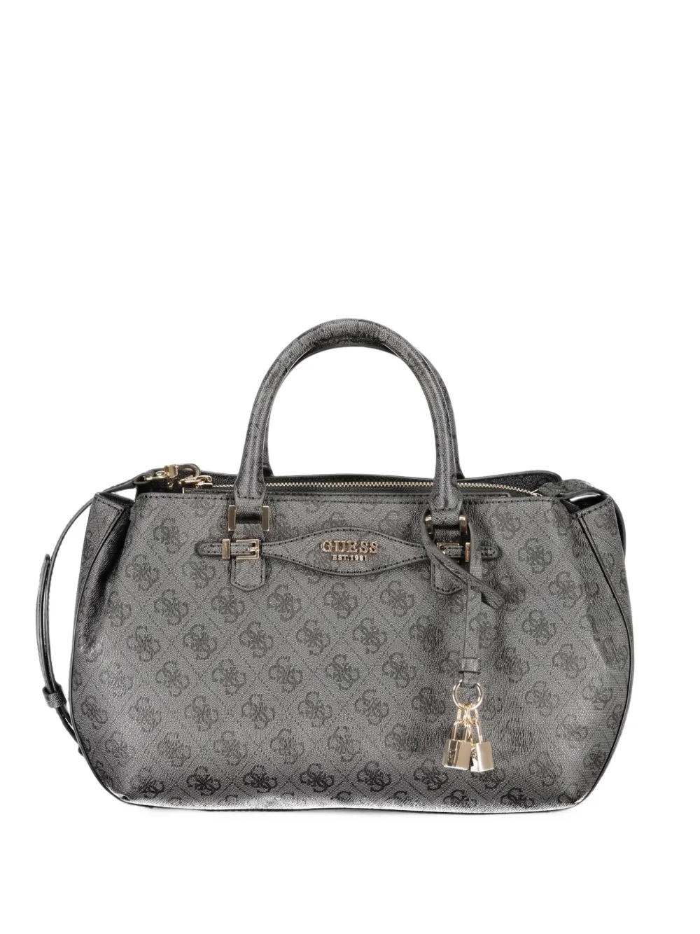 GUESS USA Noelle monogram-print tote bag - Grau