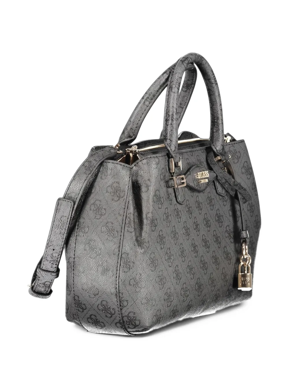 GUESS USA Noelle monogram-print tote bag Grijs