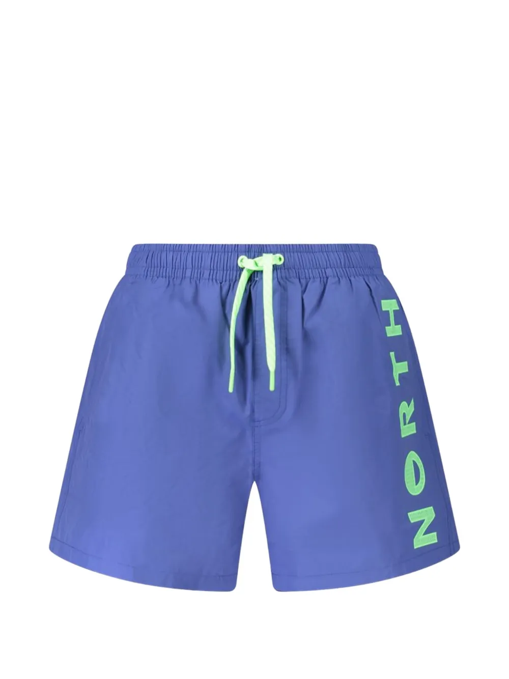 North Sails logo-print drawstring swim shorts - Blu