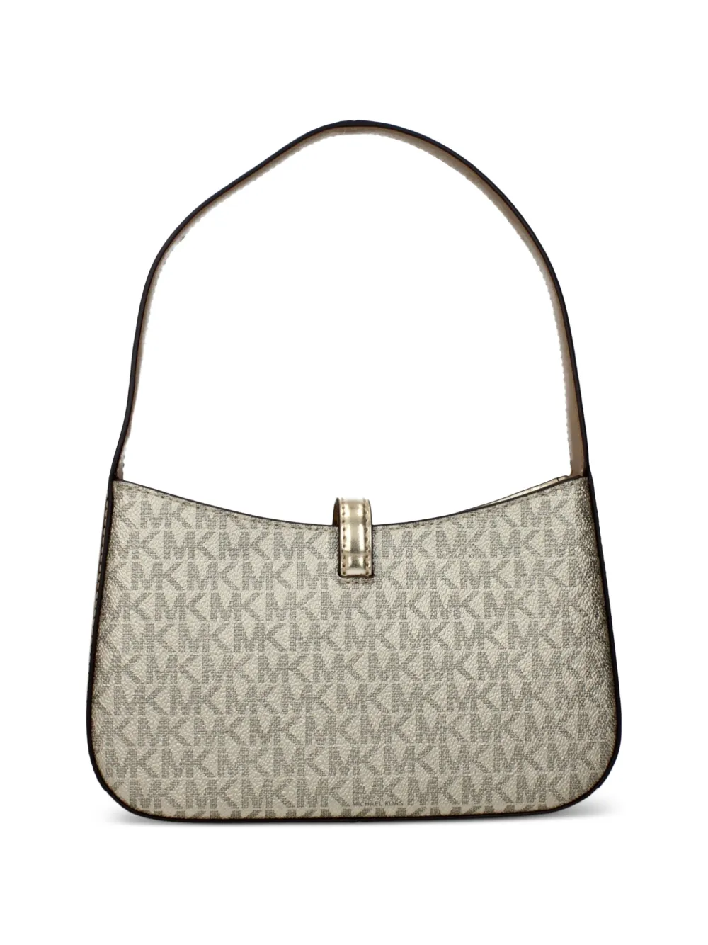 Michael Kors Shopper met monogram-print en hangslot Beige