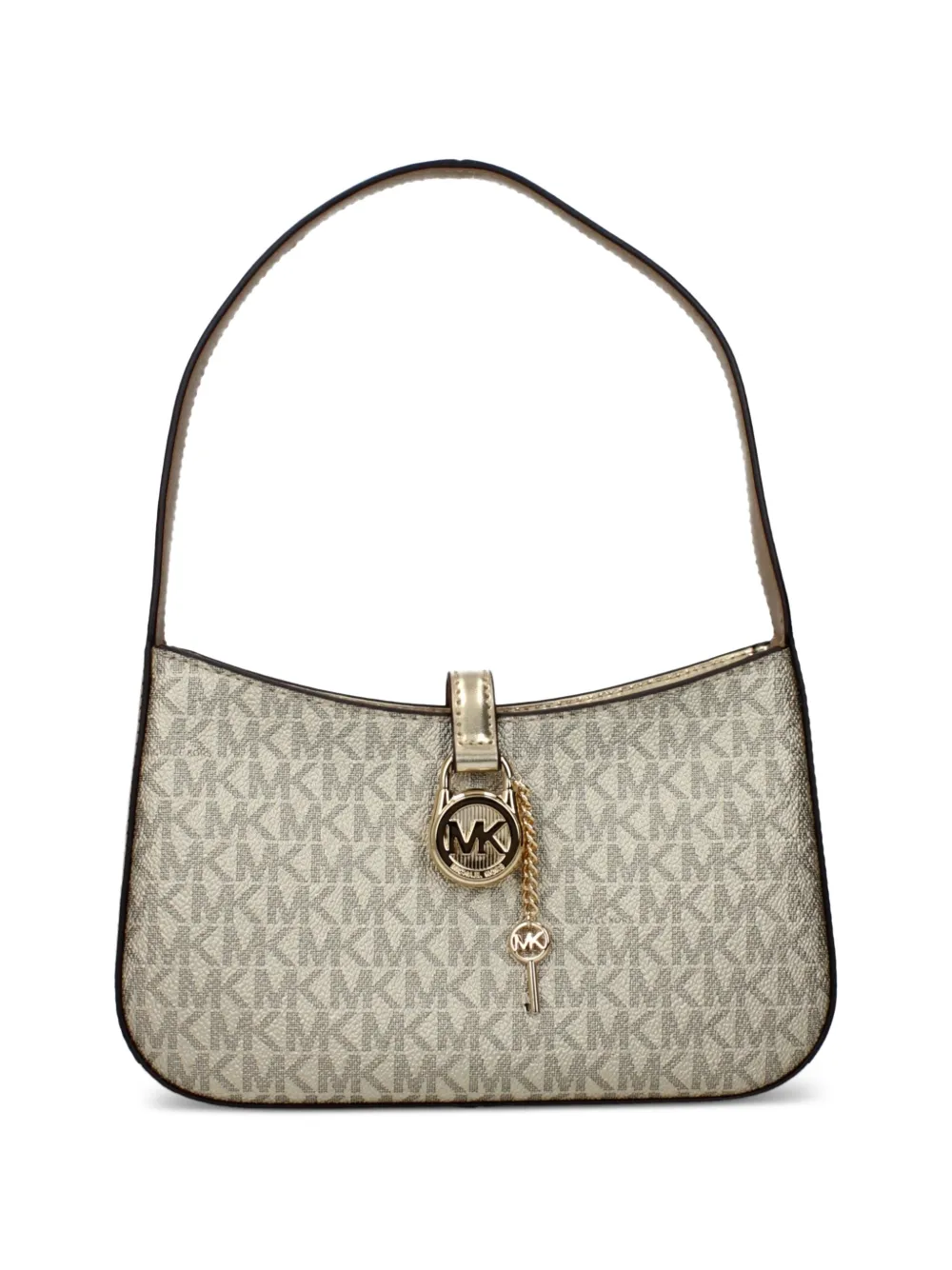 Michael Kors monogram-pattern padlock-detail tote bag - Toni neutri