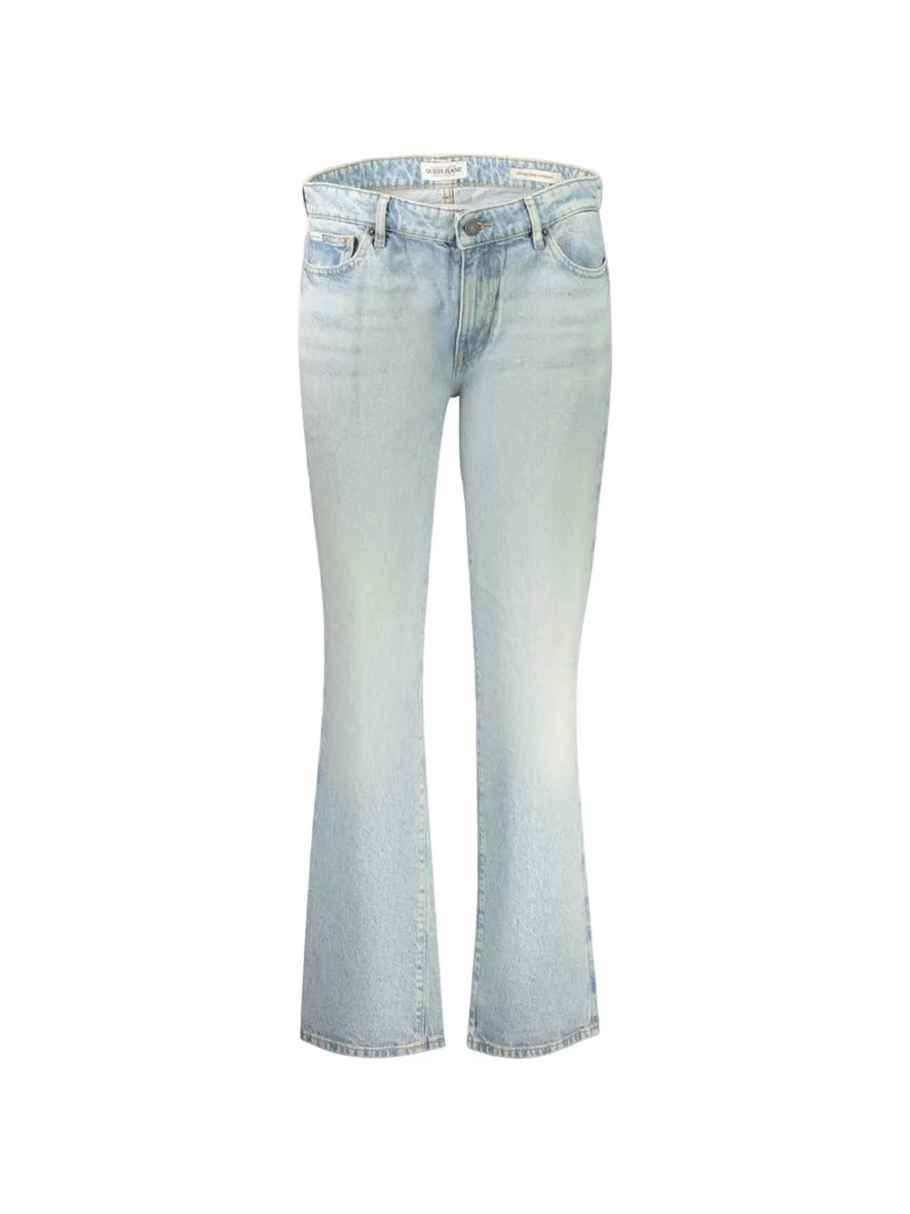 GUESS USA washed-effect straight-leg jeans - Blu