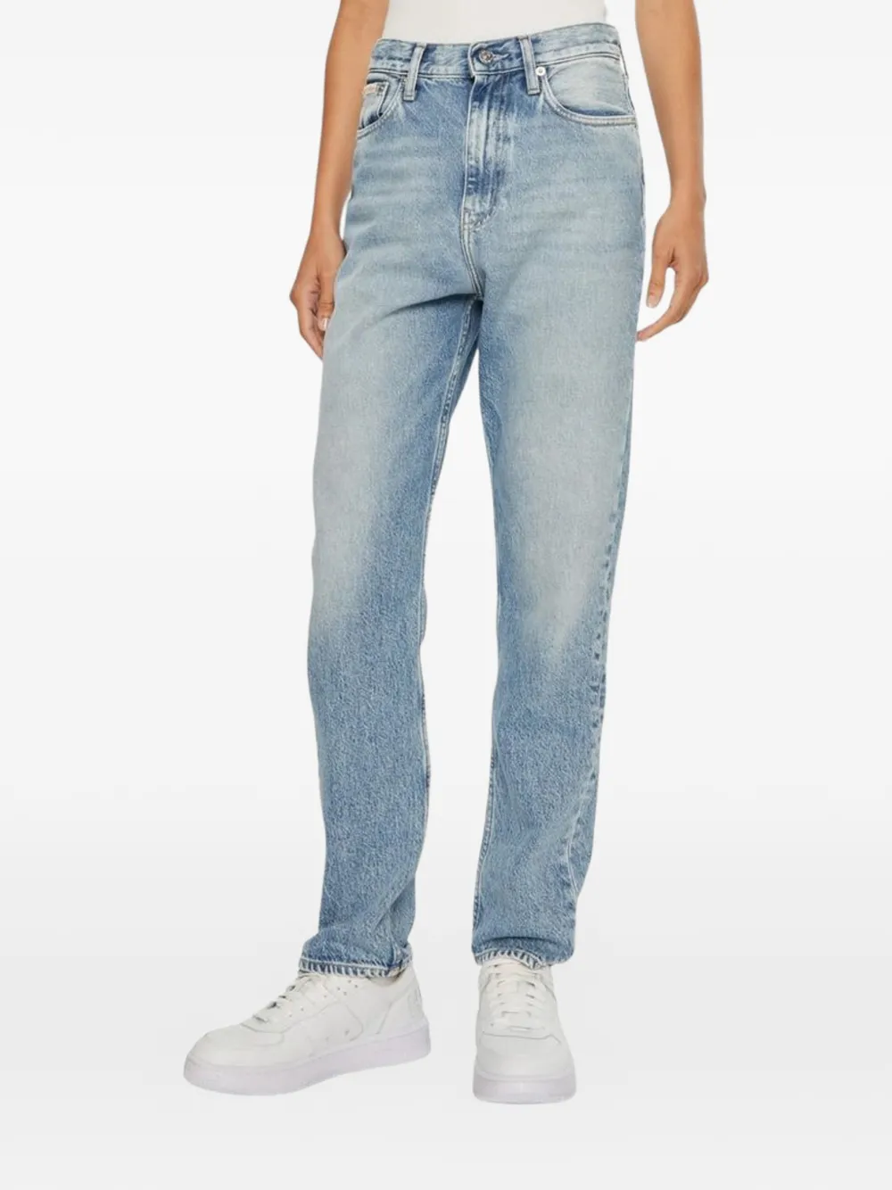 Calvin Klein Jeans straight-leg cotton jeans - Blu