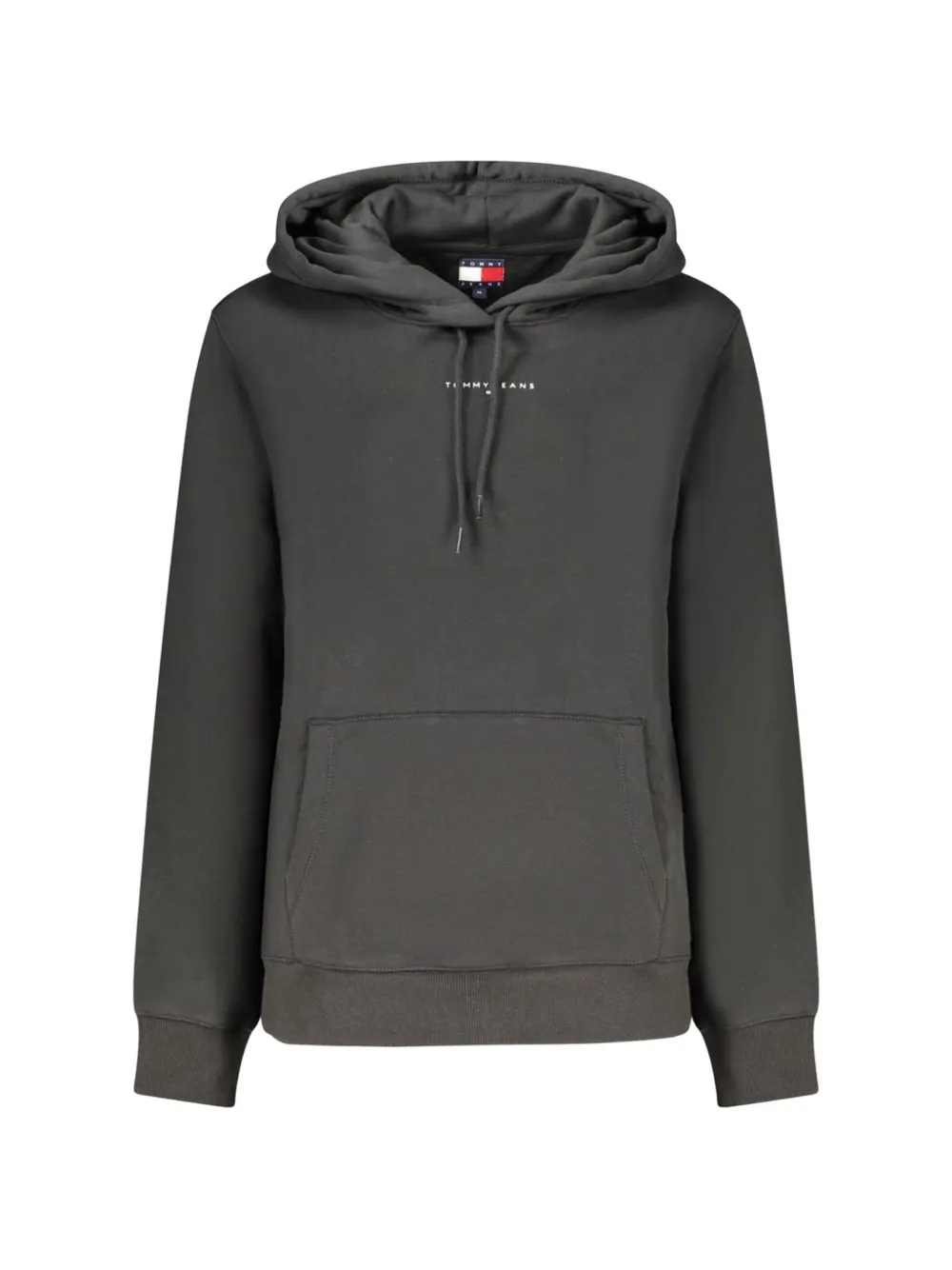 Tommy Jeans logo-print drawstring hoodie - Nero