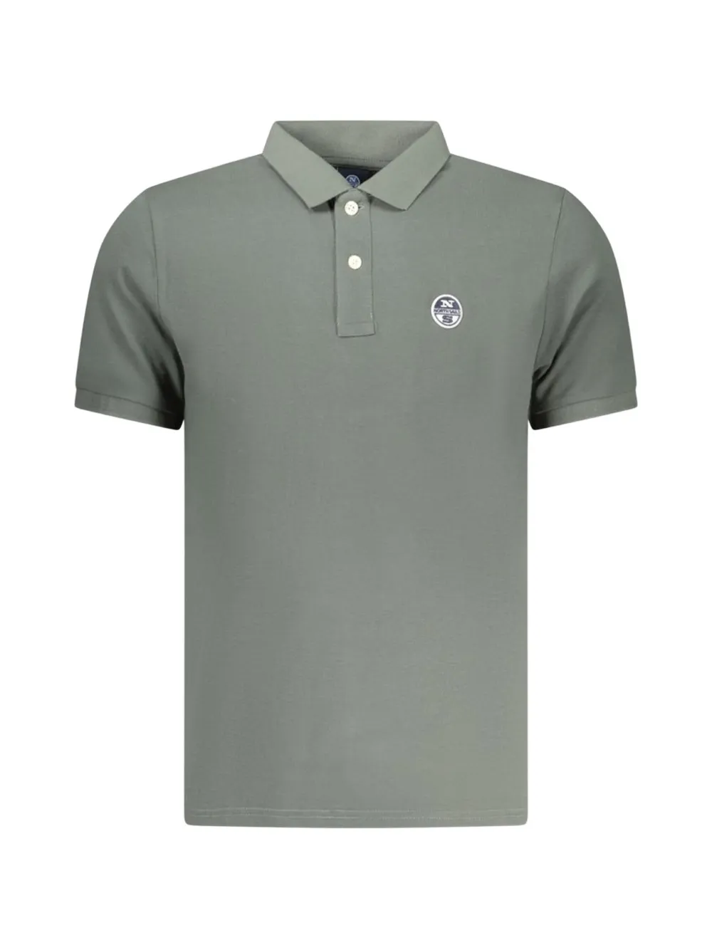 North Sails logo-patch piqué polo shirt - Verde