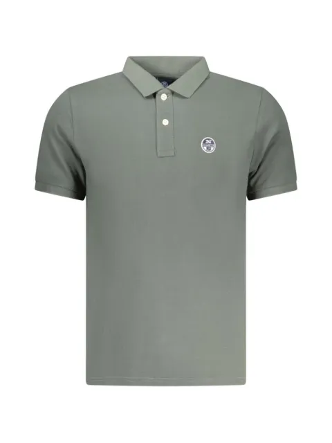 North Sails logo-patch piqué polo shirt