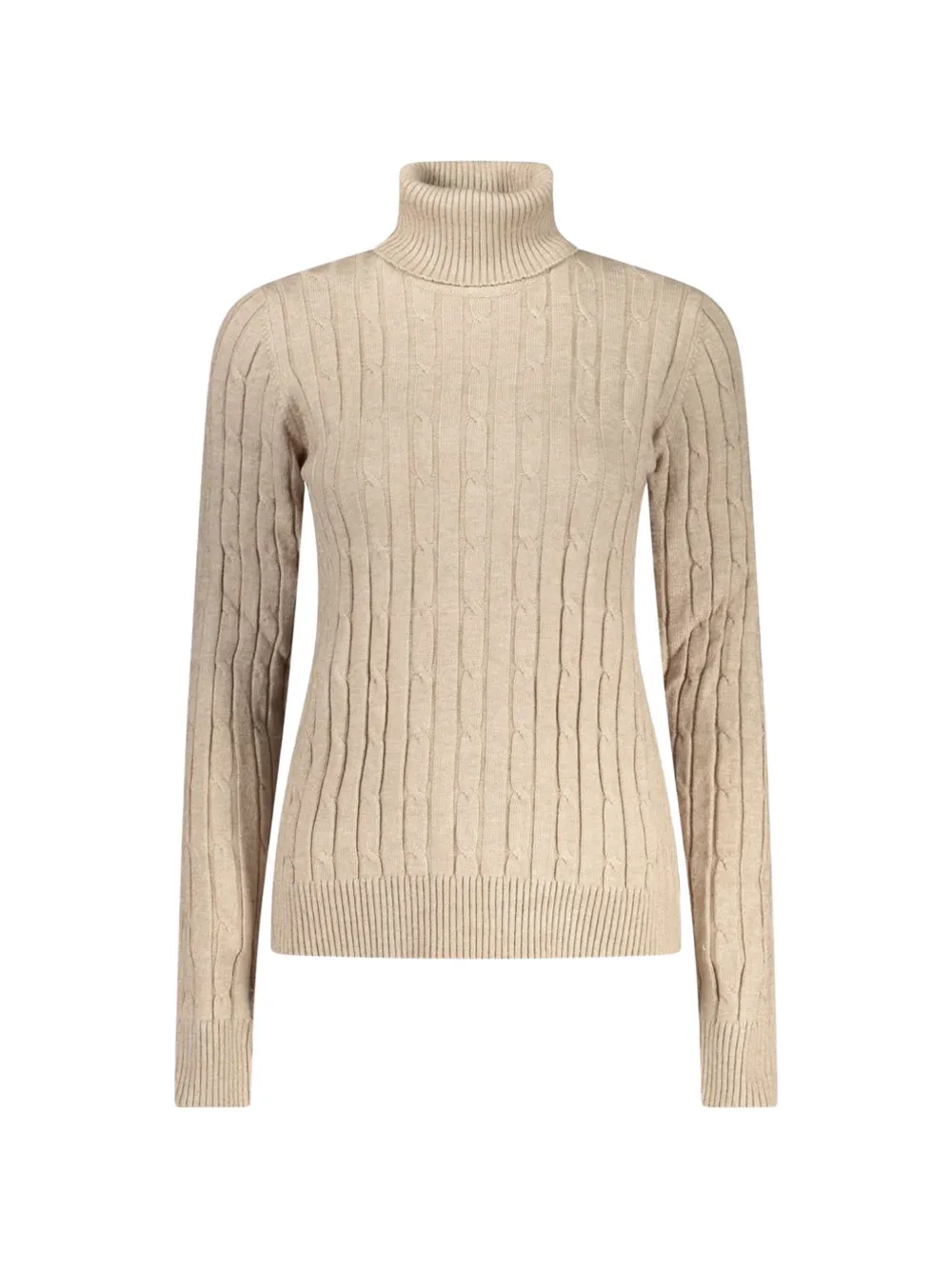 NORWAY 1963 cable-knit roll-neck sweater - Toni neutri