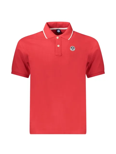 North Sails logo-patch tipped polo shirt