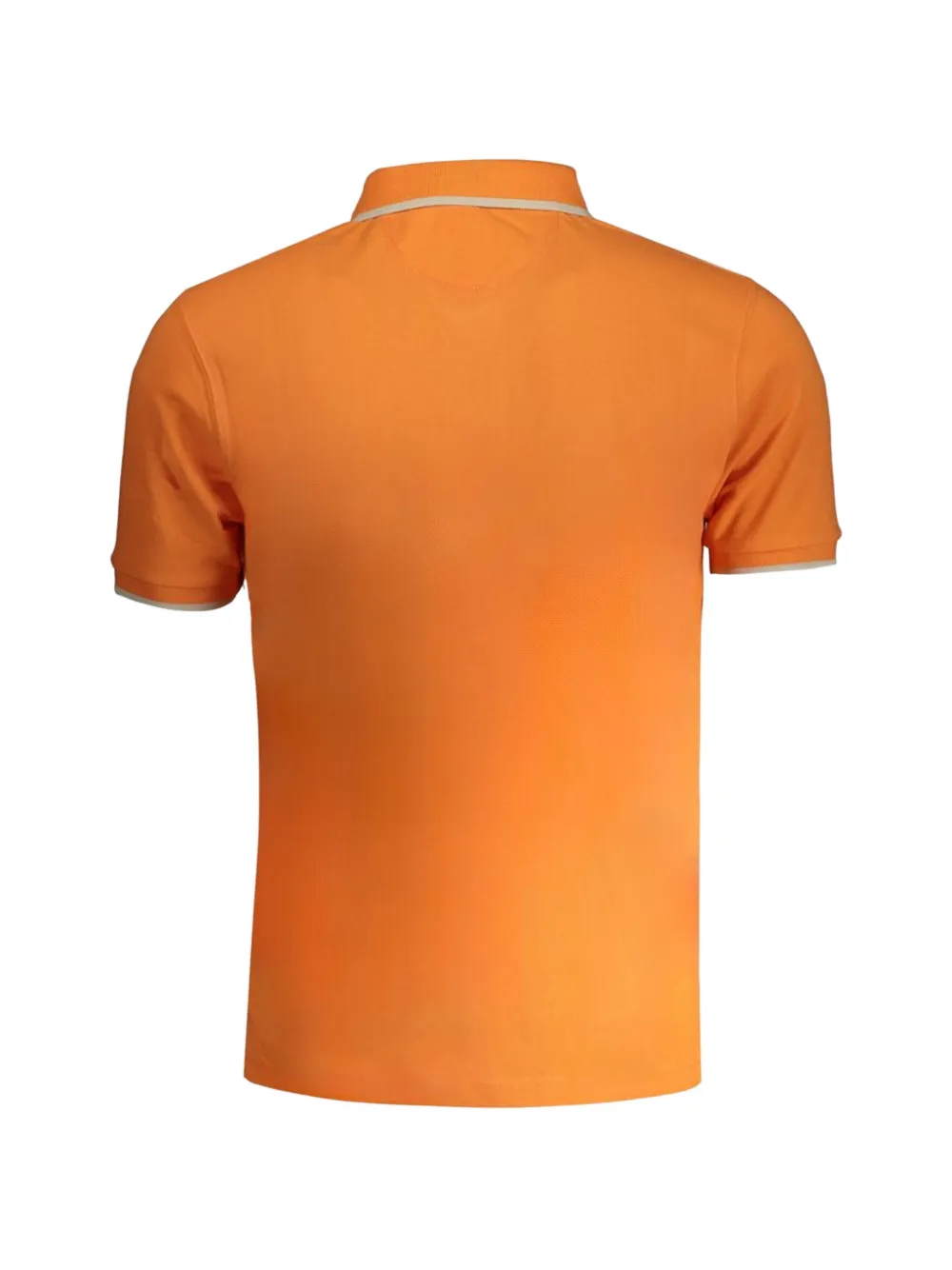 La Martina Katoenen poloshirt met geborduurd logo Oranje