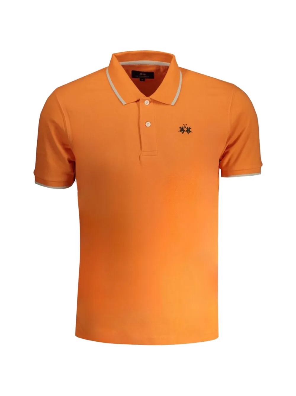 La Martina logo-embroidered cotton polo shirt - Arancione