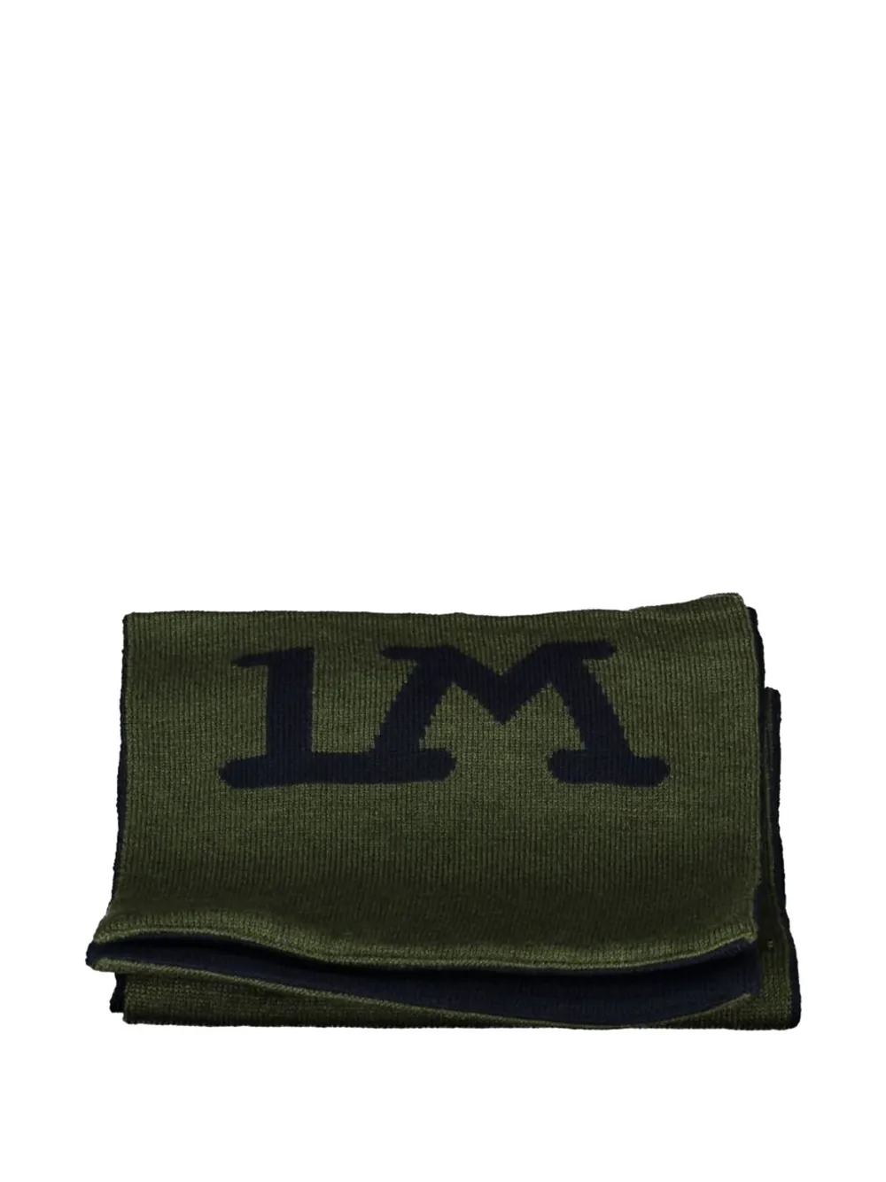 La Martina Sjaal met logoprint Groen