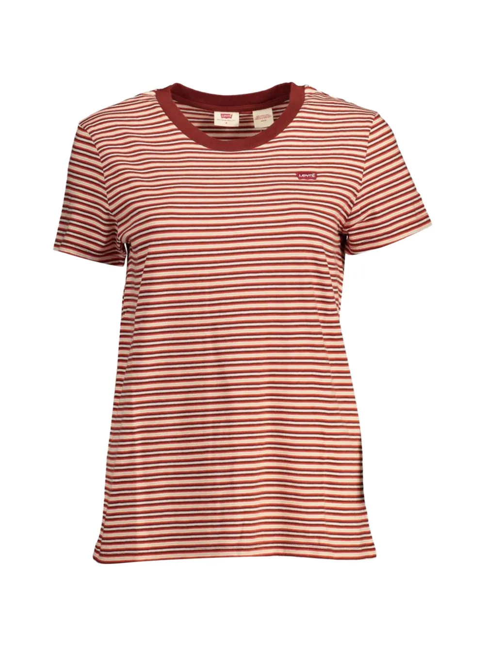 Levi's Perfect striped cotton T-shirt - Rosso