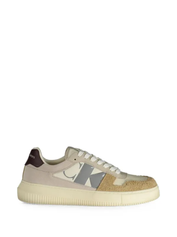 Calvin Klein Kaylee Logo-print Sneakers in Neutrals