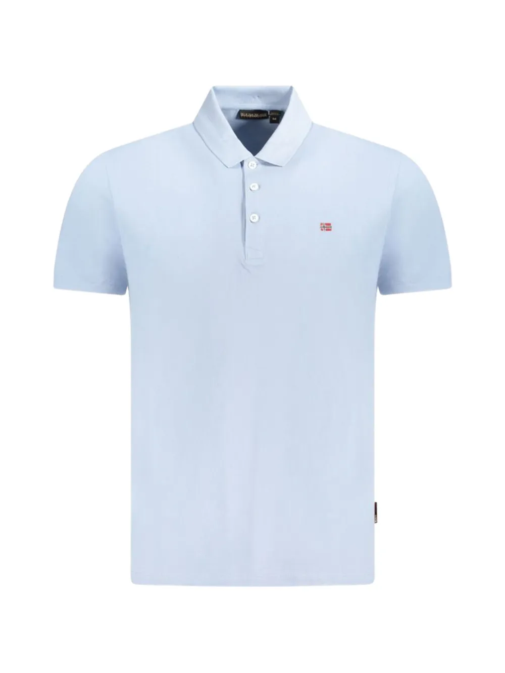 Napapijri logo-patch polo shirt - Blu