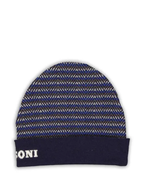 Missoni chevron-knit beanie hat