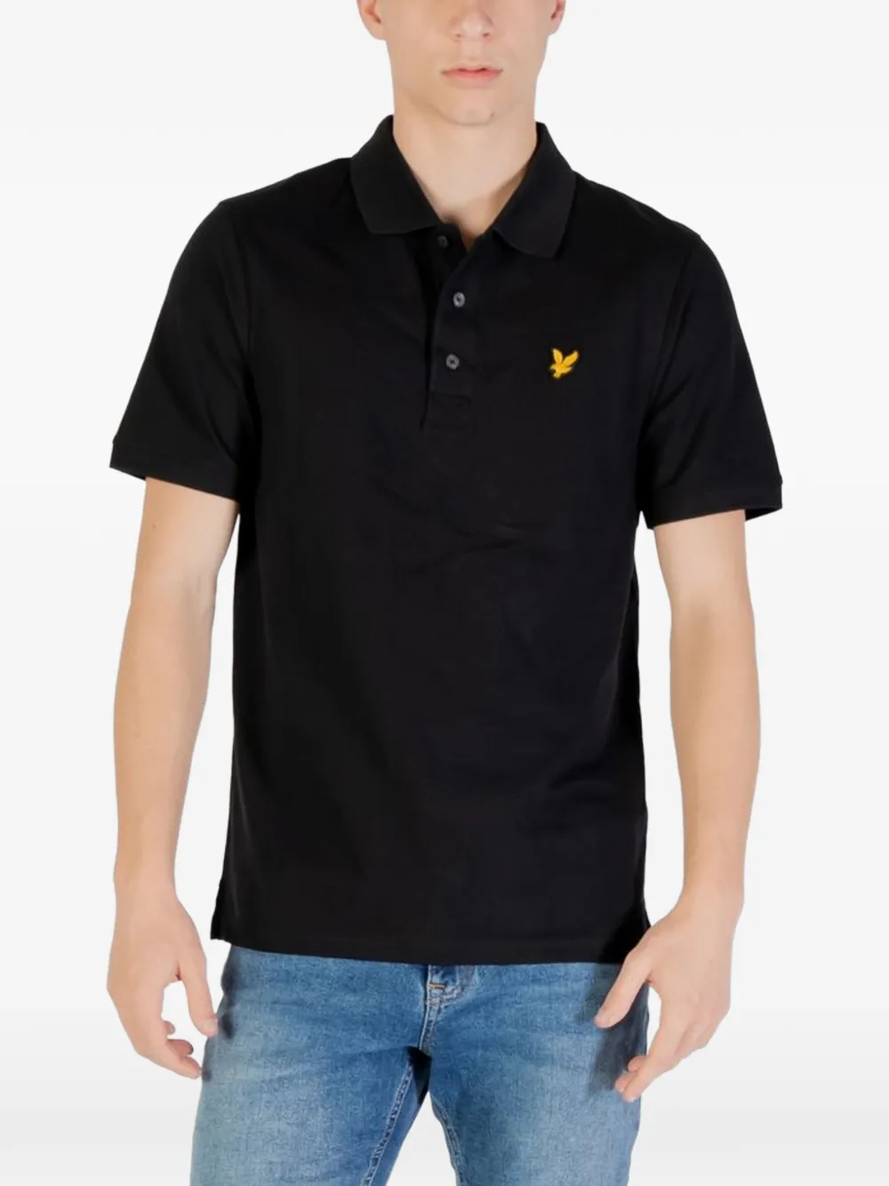 Lyle & Scott embroidered logo polo shirt - Nero